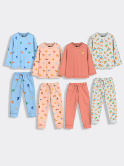 Orange Sugar - Underwater Furry Farm & Giraffe Co-Ord (Set of 8)
