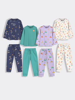 Orange Sugar - Space Frosty Cars & Aqua Co-Ord (Set of 8)