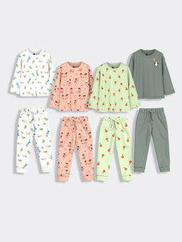 Orange Sugar - Bliss Garden Bird & Penguin Float Co-Ord (Set of 8)