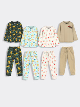 Orange Sugar - Cheetah Galaxy Beetroot & Truck Co-Ord (Set of 8)