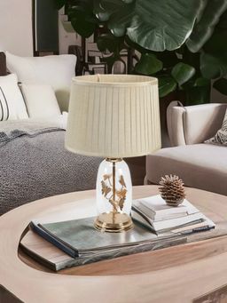 At Home by Nilkamal - Butterflies Table Lamp (Gold)