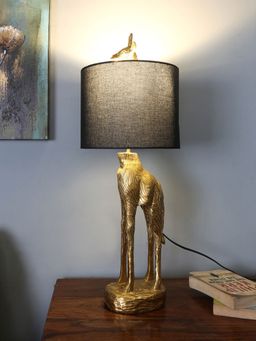 At Home by Nilkamal - Giraffe Table Lamp (Gold)