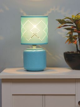 At Home by Nilkamal - Lumia Table Lamp (Blue)
