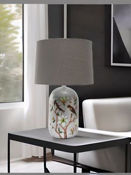 At Home by Nilkamal - Paradise Table Lamp (Silver)
