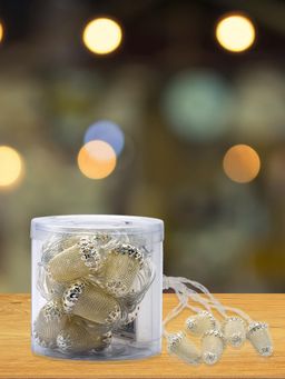 At Home by Nilkamal - Mushroom Festiva String Light (Gold)