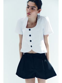 H&M - Women White Scoop-Neck Blouse