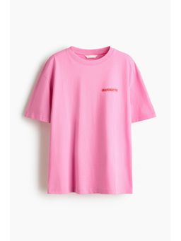 H&M - Women Pink Oversized T-Shirt