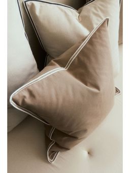H&M - Beige Cotton canvas cushion cover