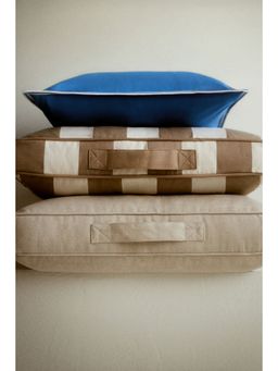 H&M - Blue Cotton canvas cushion cover