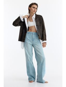 H&M - Women Blue Straight High Jeans