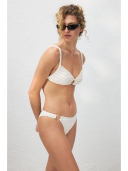 H&M - Women White Cheeky Bikini Bottoms