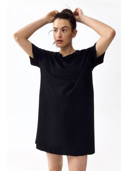 H&M - Women Black Mama T-Shirt Dress