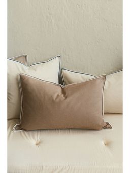 H&M - Beige Cotton canvas cushion cover