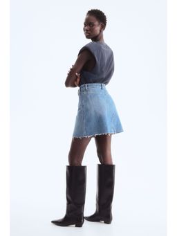 H&M - Women Blue A-line denim skirt
