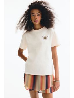 H&M - Women White Appliqued T-Shirt