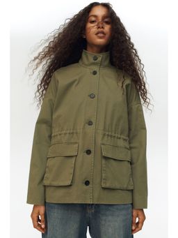 H&M - Women Green Twill Jacket