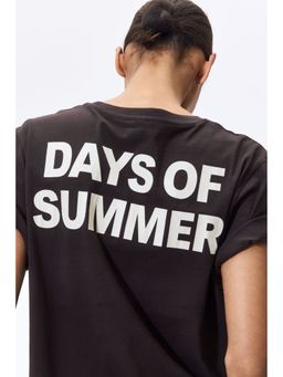 H&M - Women Brown Printed T-Shirt