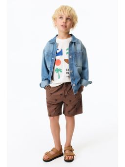 H&M - Boys Brown Cotton Shorts