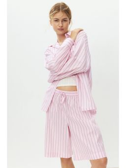 H&M - Women Pink Cotton Shorts and Shirts