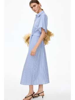 H&M - Women Multi-Color Tie-belt shirt dress