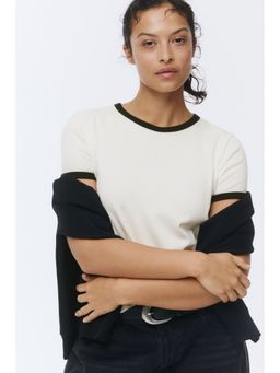 H&M - Women White Cotton T-Shirt