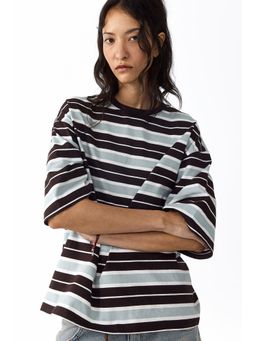 H&M - Women Brown Oversized cotton T-shirt