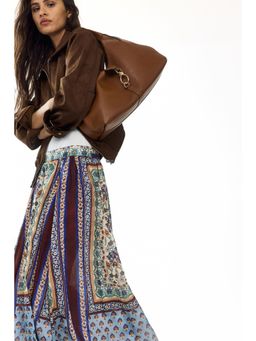 H&M - Women Blue Loose-Fit Maxi Skirt
