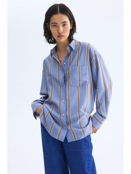 H&M - Women Blue Oversized Shirt