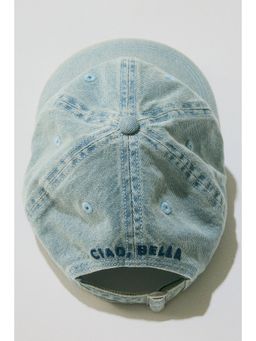 H&M - Women Blue Cotton Twill Cap