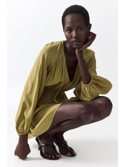 H&M - Women Green Oversized Tunic Dress
