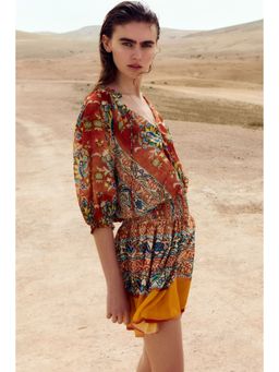 H&M - Women Orange Oversized Tunic Dress