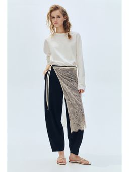 H&M - Women Beige Lace Hip Scarf