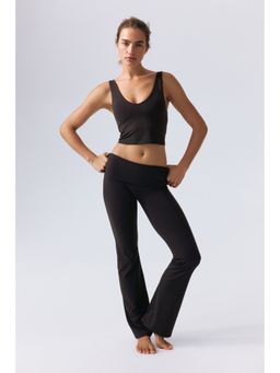 H&M - Women Brown Flared Sports Leggings