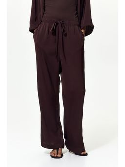 H&M - Women Brown Wide Drawstring Pant