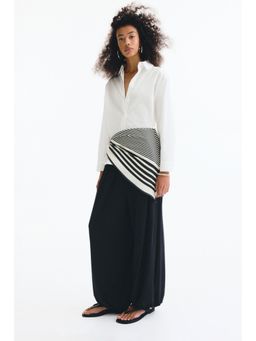 H&M - Women White Scarf-detail shirt
