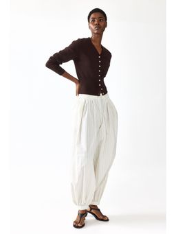 H&M - Women Brown Fine-Knit Cardigan