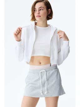 H&M - Women Grey Pleat-Detail Sweatshirt Skort