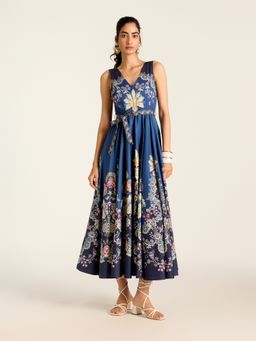 Label Ritu Kumar - Navy Blue Lilibeth Long Dress