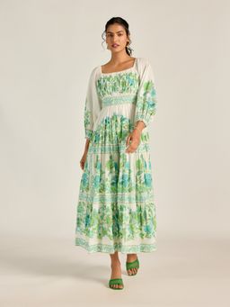 Label Ritu Kumar - White Loren Long Dress