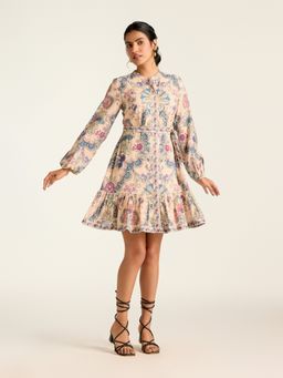 Label Ritu Kumar - Peach Lilibeth Short Dress