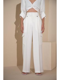 The Dapper Lady - Ivory Wide Pant
