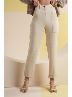 The Dapper Lady - Ivory Tapered Pants