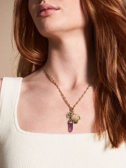 Fossil - Jewelry Gold Stainless Steel Necklace JF04680710