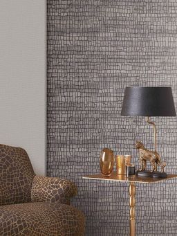 Excel - Wallpaper Ornamental Moroccon In Grey Trellis