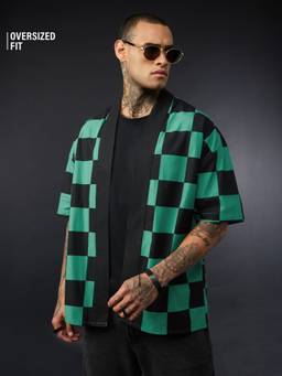 The Souled Store - Official Demon Slayer Tanjiro Kamado Men Oversized Shacket