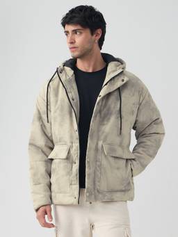 The Souled Store - Racer Lunar Cloud Men Puffer Jackets