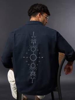 The Souled Store - Phases Of Moon Men Cotton Linen Shirts
