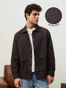 The Souled Store - Pecan Men Utility Shacket