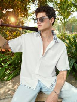 The Souled Store - White Men Relaxed Shirts