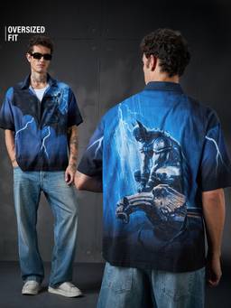 The Souled Store - Official Batman I Am The Knight Men Oversized Shirt